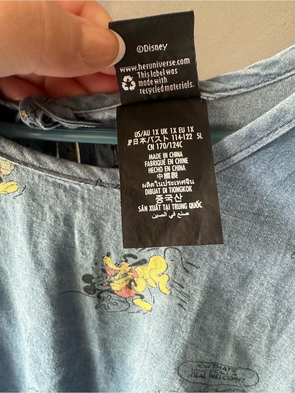Disney Store Asia Mickey and Friends chambray dress - Picture 7 of 7